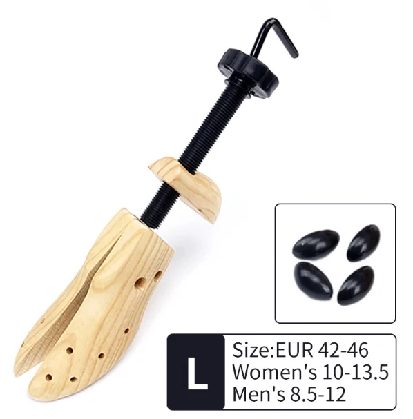 Custom Logo Cheap High Quality Adult Heels Spring Adjustable Wooden Pine Big Shoe Tree For Women Shoe Expander Stretcher
