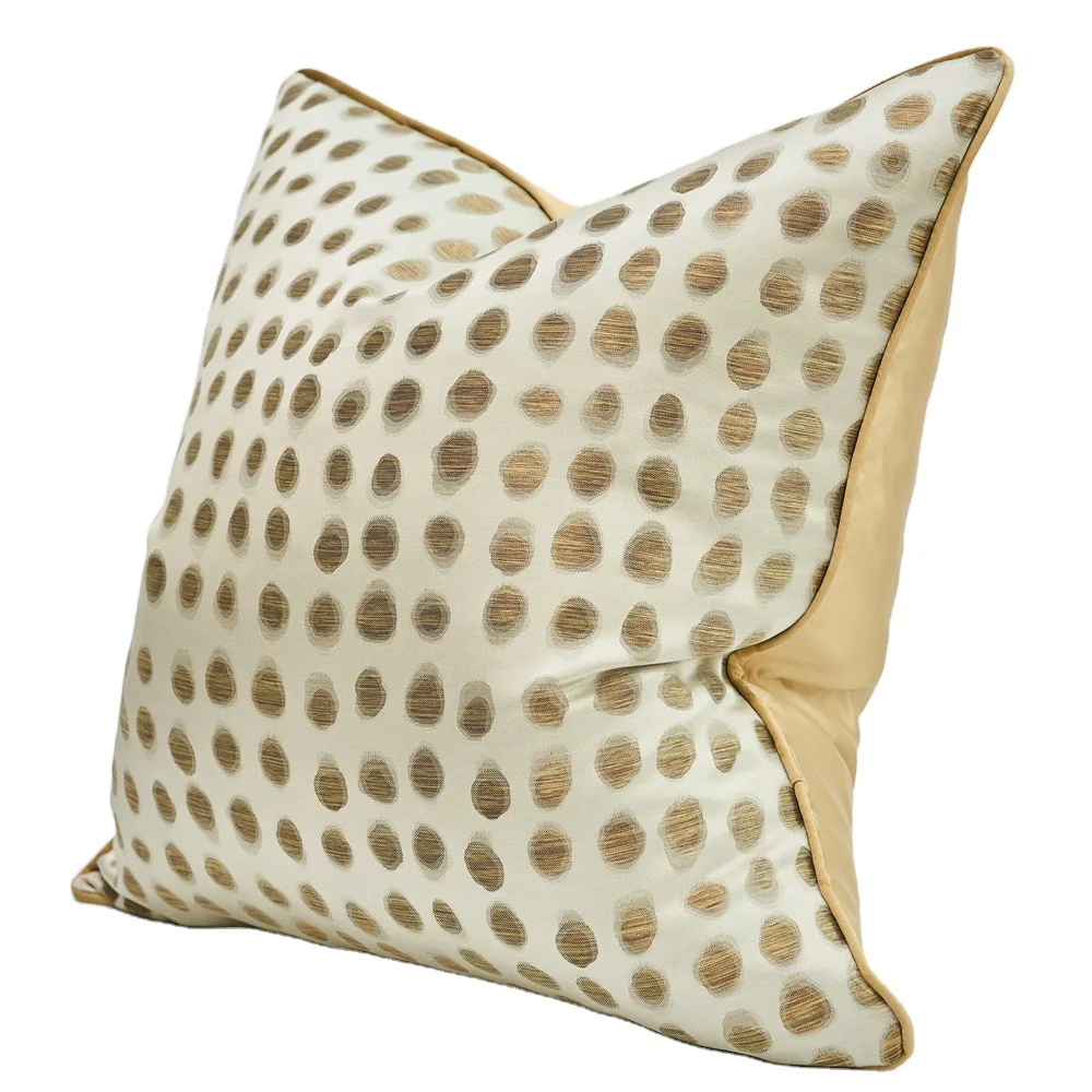 Gold Dot Luxury Throw Pillow Covers Home Decorative Pillows for Couch Sofa Living Room Bedroom Cars 18x18inch