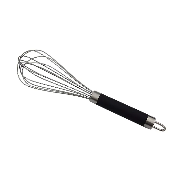 Premium 3pcs Set Stainless Steel Egg Whisk Egg Beater Balloon Whisk with Wire Whisk Ball inside and TPR handle