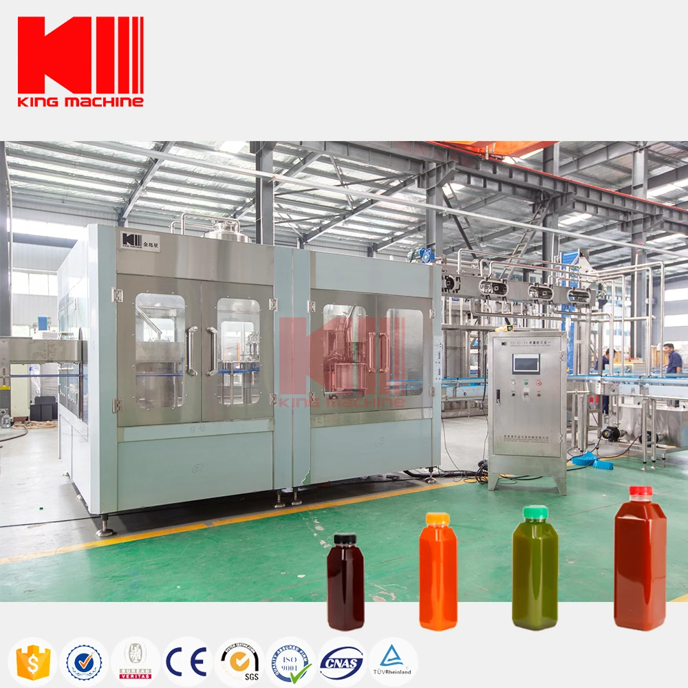 New Project 1000ml Plastic Bottle Automatic Apple Lemon Juice Filling Machine Mixing and Processing Plant