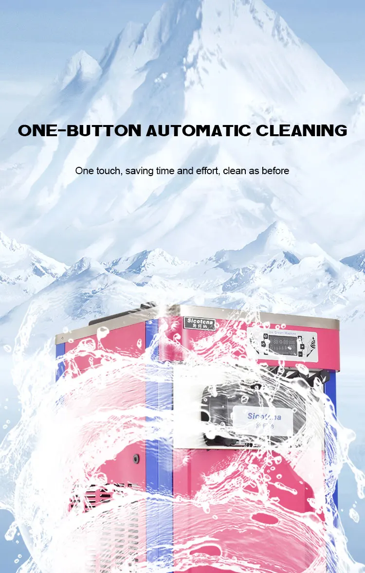 Cheap Price China Ice Cream Making Machine Beverage Store Automatic Multi-Flavour Three-Color Vending Machine