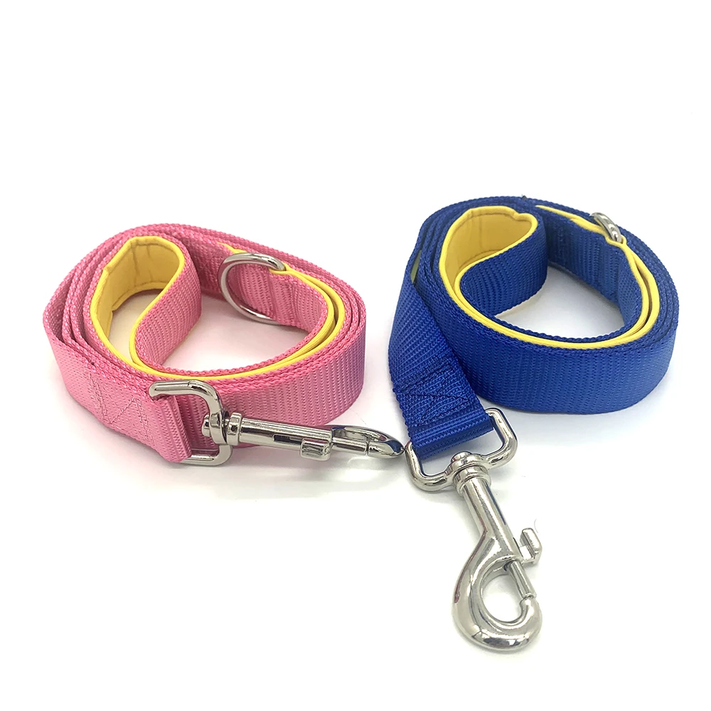 Hanyang OEM Wholesale Low Price Custom Wholesale Strong Nylon Webbing  Safety Padding Handle dog leash
