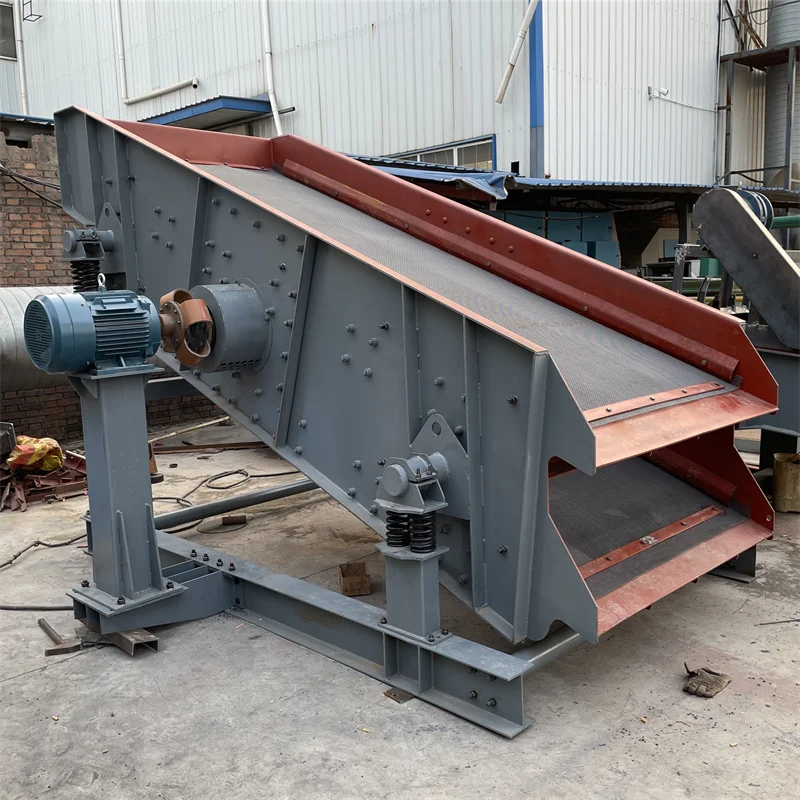 CY-MACH mining vibrating screener sieving machine  for stone aggregates wood chips double 3 deck  vibrating screen sand