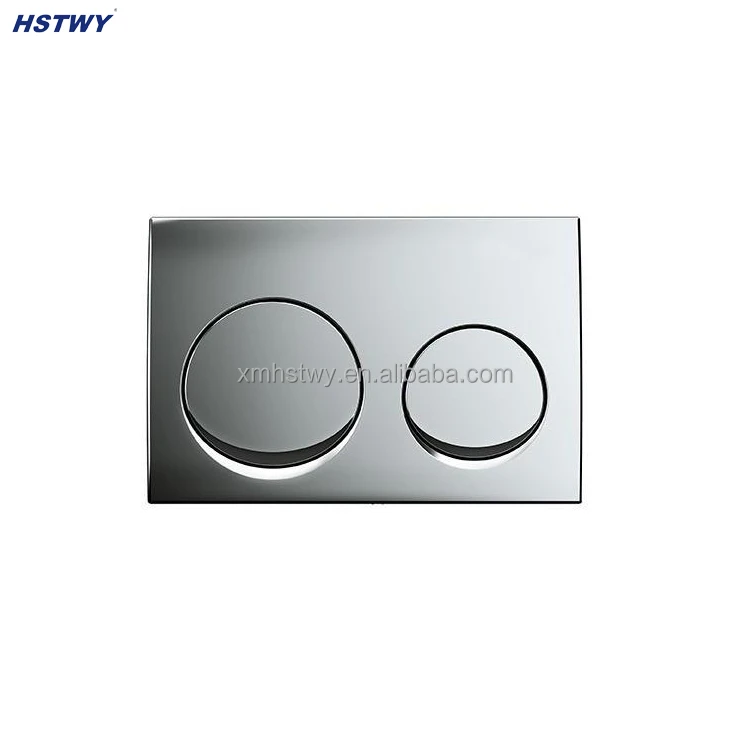 In wall Cistern Dual Round Buttons Actuator Flush Plate fit with Geberit Concealed Cistern Control Plate Alpha10 in Gold