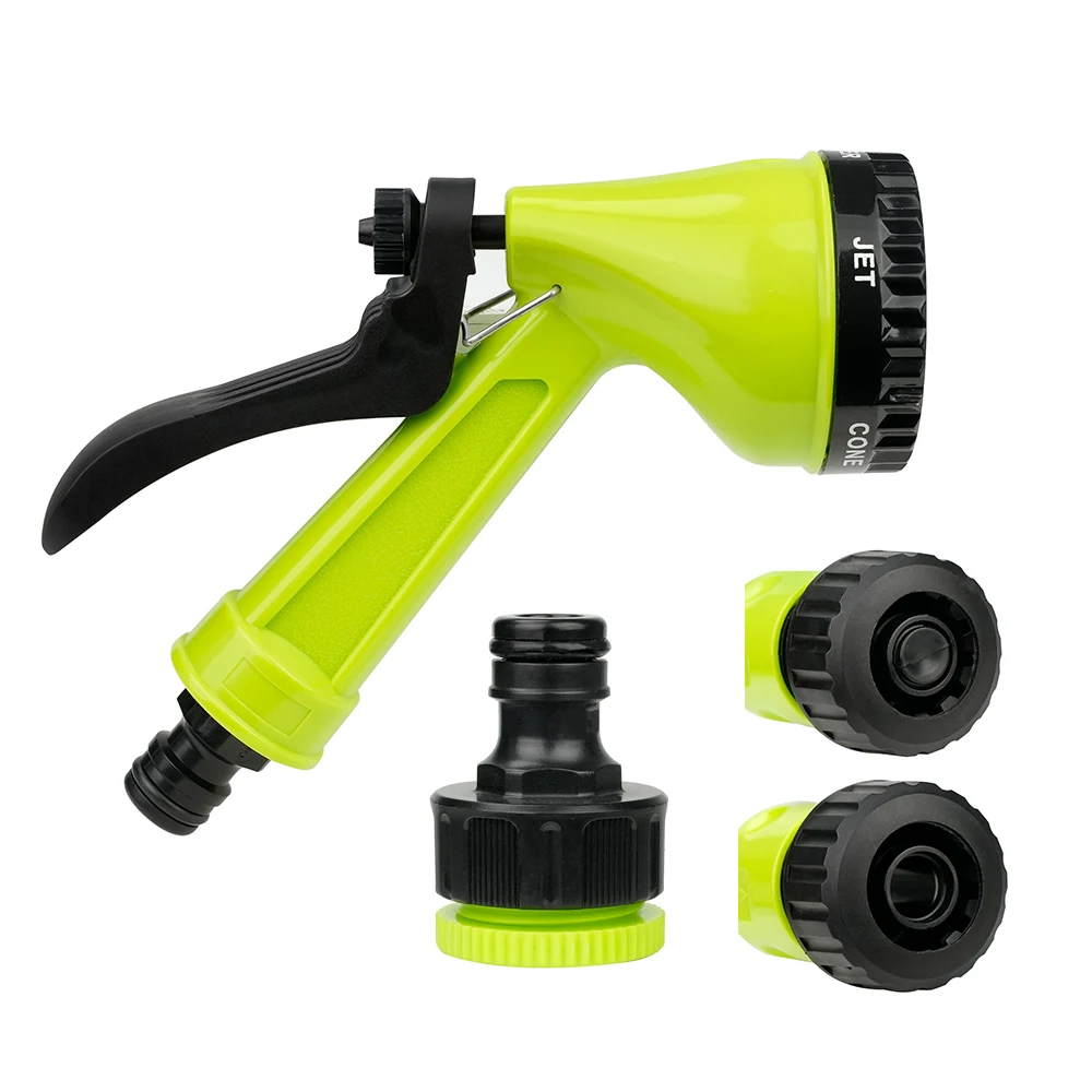 ODM 5 Patterns ABS+PP Multi Functional Durable Adjust Flower Irrigation 1/2 Hose Connector Hose Fitting Set With Stop