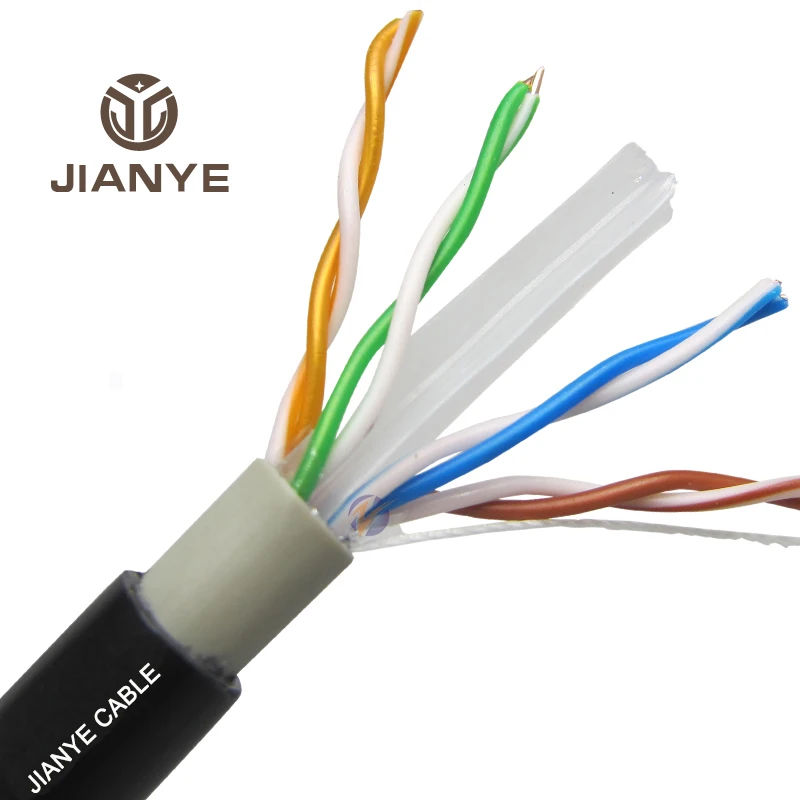 Кабель локальной сети UTP siamese cat6 с кабелем питания Заводская поставка кабель ethernet