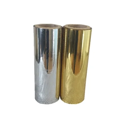 Best Type Of Hot Matt Lamin Precoated Bopp Roll Pet Thermal Metallized Lamination Gold Film