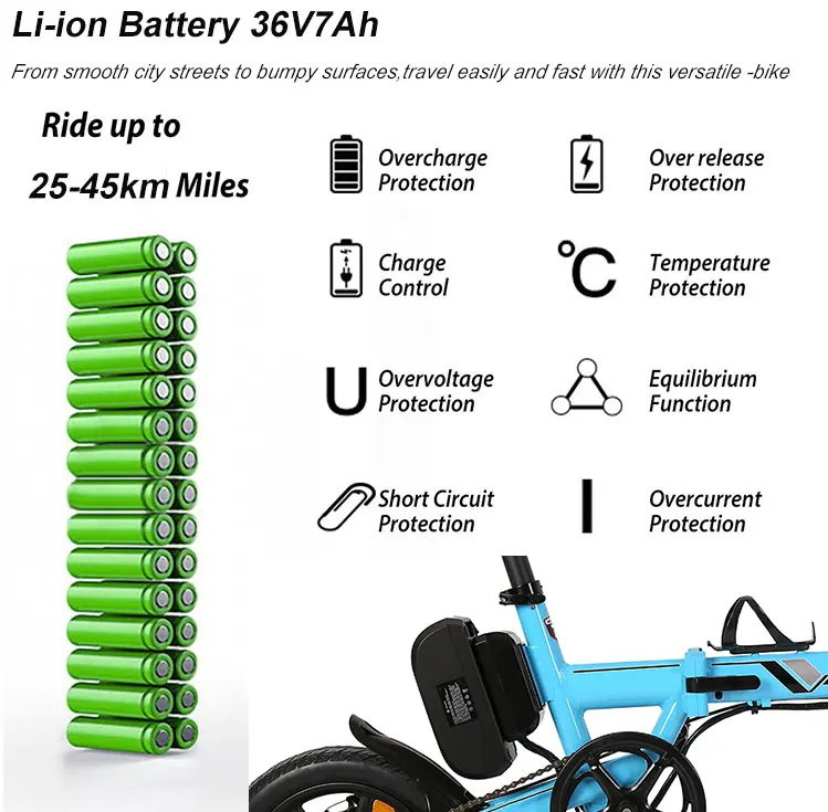 Супер мини электрический велосипед 14 дюймов складной ebike 250 Вт для