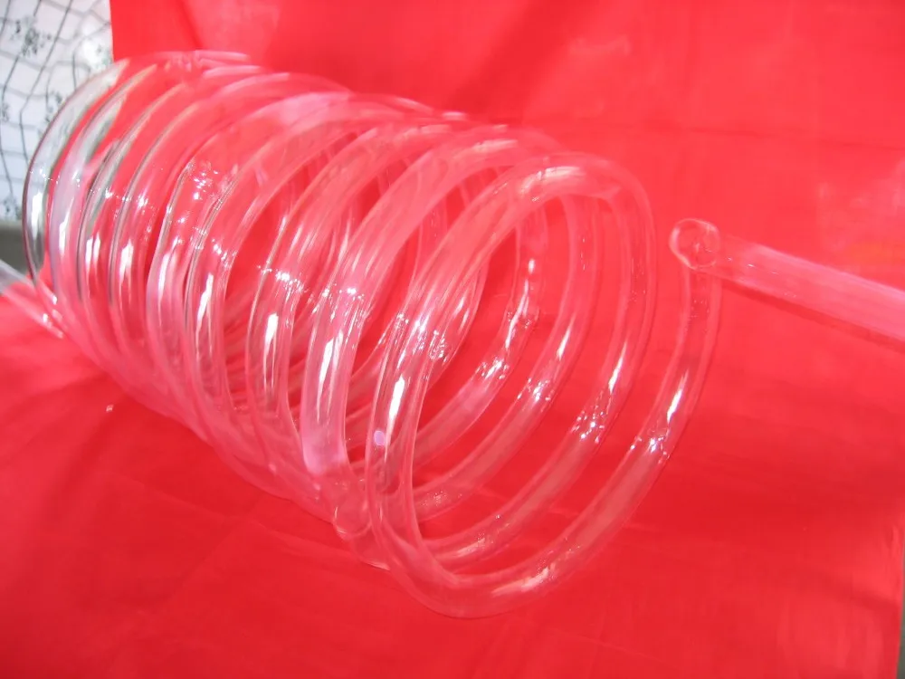 Fused Silica quartz tube  with round bottom flame