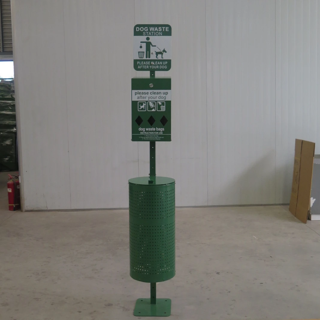 Hot Selling Pet Waste Station Garden Pet Garbage Container Dog Cat Waste Bag Dispenser Box