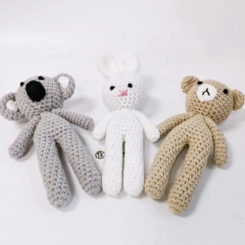 Custom Stuffed Animals Knitted Giraffe Children's Plush Toys and Toys Wholesale Company Shenzhen