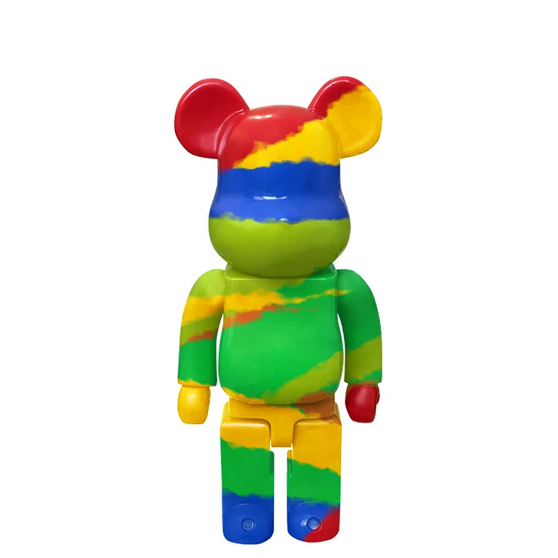 Custom polyresin brick bear figure art statue resin home decor figurine bearbrick sculpture