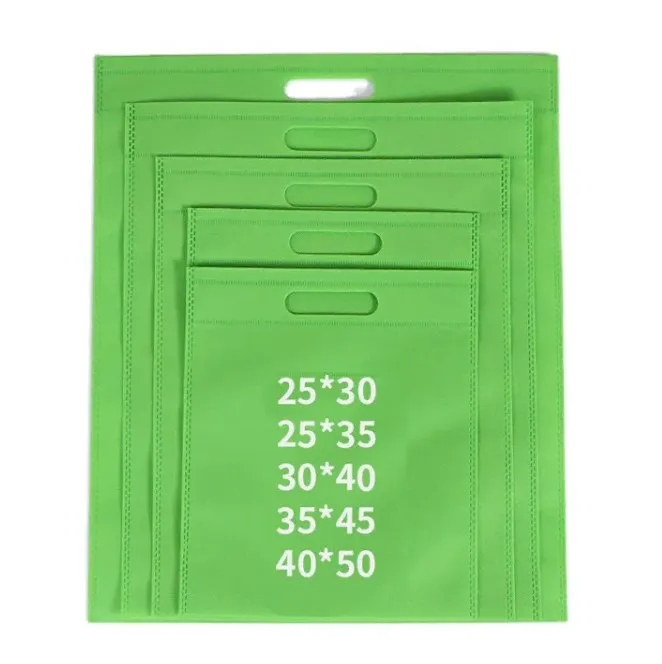 Eco friendly custom logo advertising non-woven bag nonwoven U Cut bag non woven Die Cut shopping Bag with logos