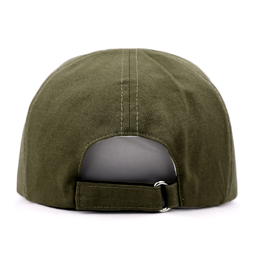 Qianzun unstructured custom 6 panel embroidery logo hemp dad baseball cap without top button