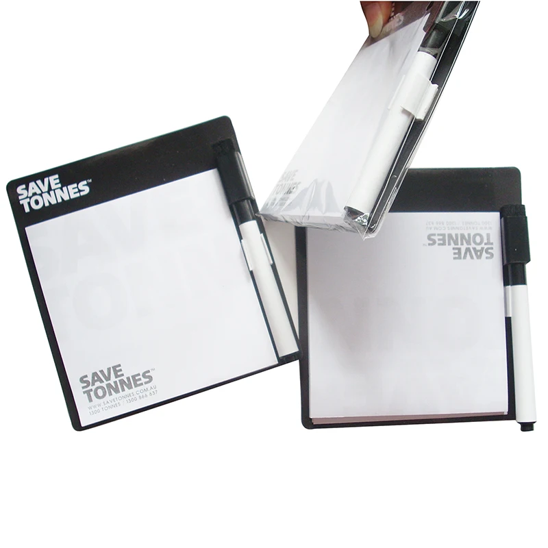 Custom 50sheets magnet memo /  magnet fridge sticky notes with marker pen