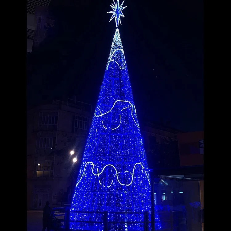 10m 12m 15m outdoor giant metal frame christmas tree