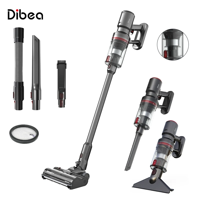 Cordless Vacuum Cleaner 500W/28KPA 50Mins Runtime Vacuum Cleaner for Carpet and Floor Home Pet Hair Cleaning