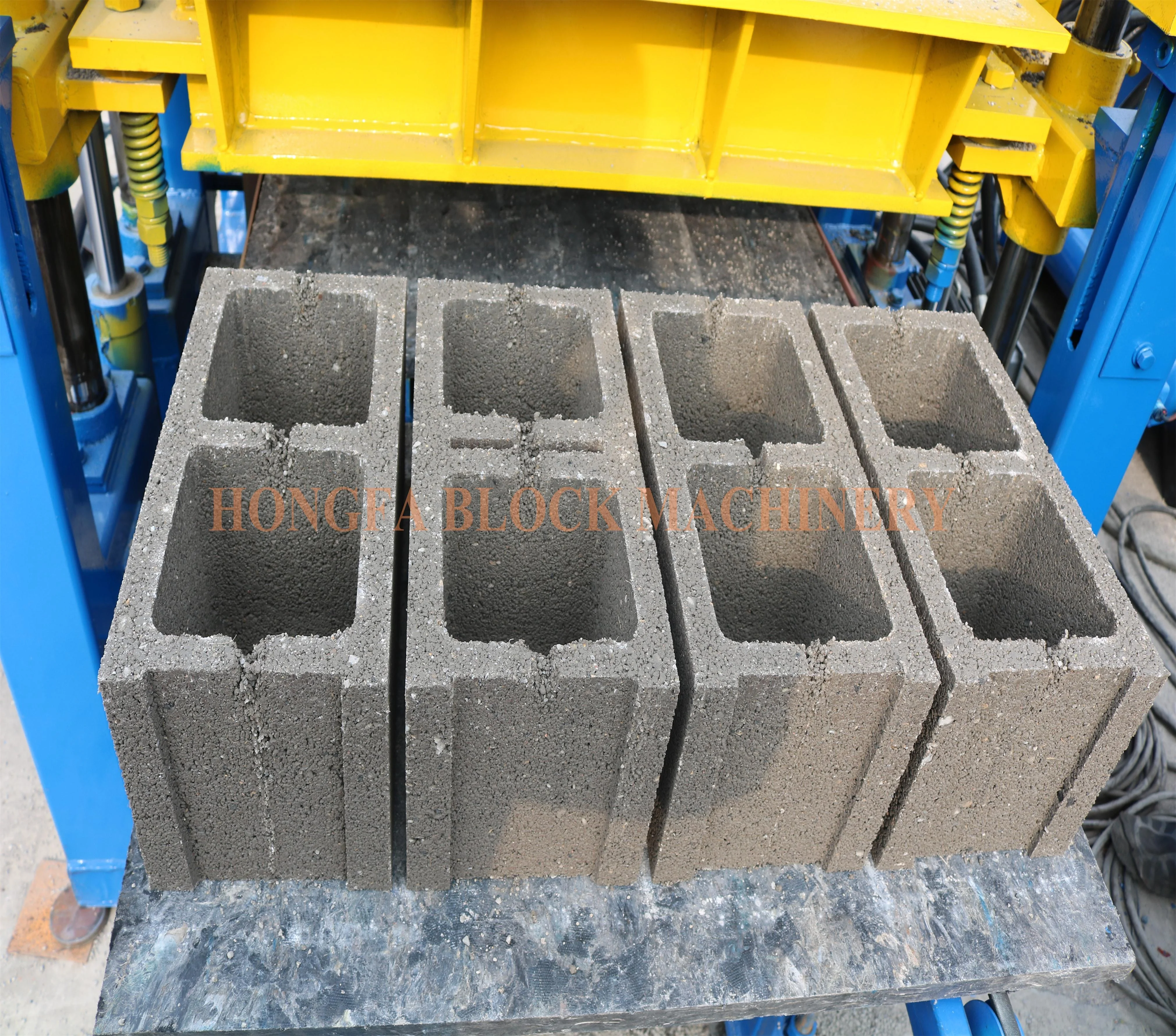HONGFA QT4-15S Brick Making Machine Eco Brava Price Solid Block Machine Concrete Brick Machinery