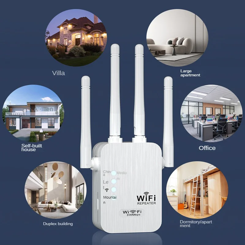 300mbps Wifi Extender Wireless Repetidor Network Signal Wifi Booster Wifi Repeater