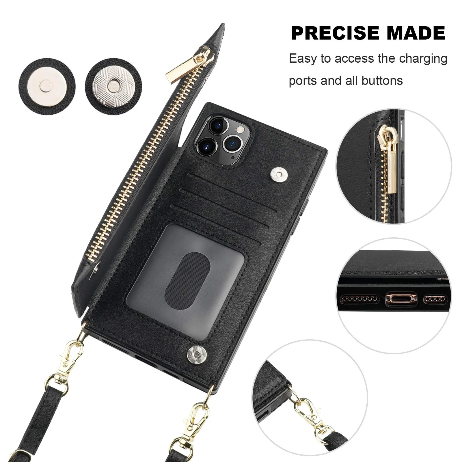 LFD1061 Fashion Wallet function cute wholesale leather silicon phone case machine 6.1 6.7 inch mobile phone bags cases