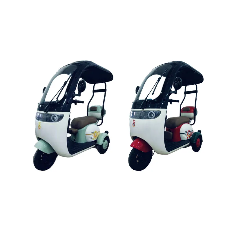 cheap price closed cargo electric scooter with roof  3 wheel tricycle car motorcycles covered tricycle passengers electric bike