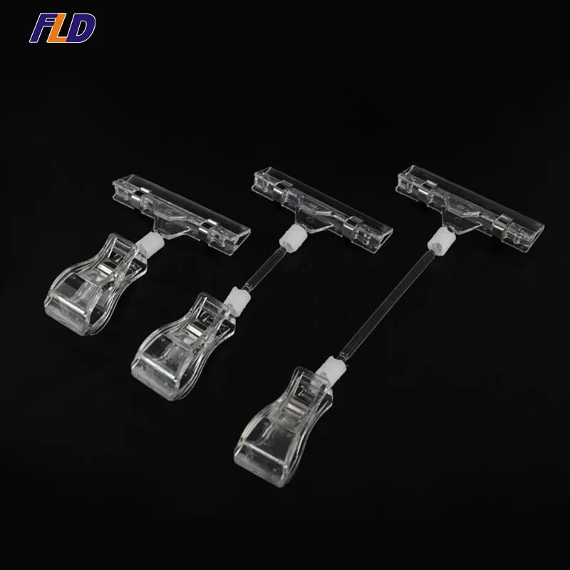 Top Selling Double-ended Retail Store Adjustable Pop Plastic Clips