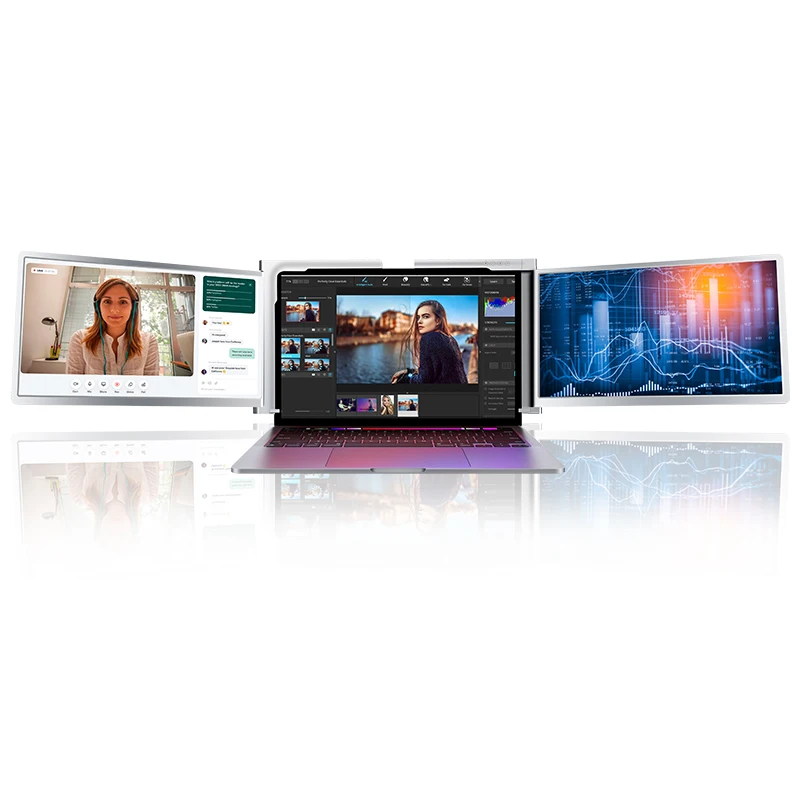 2024 New style odm/oem triple laptop screen extender monitor dual 14 inch