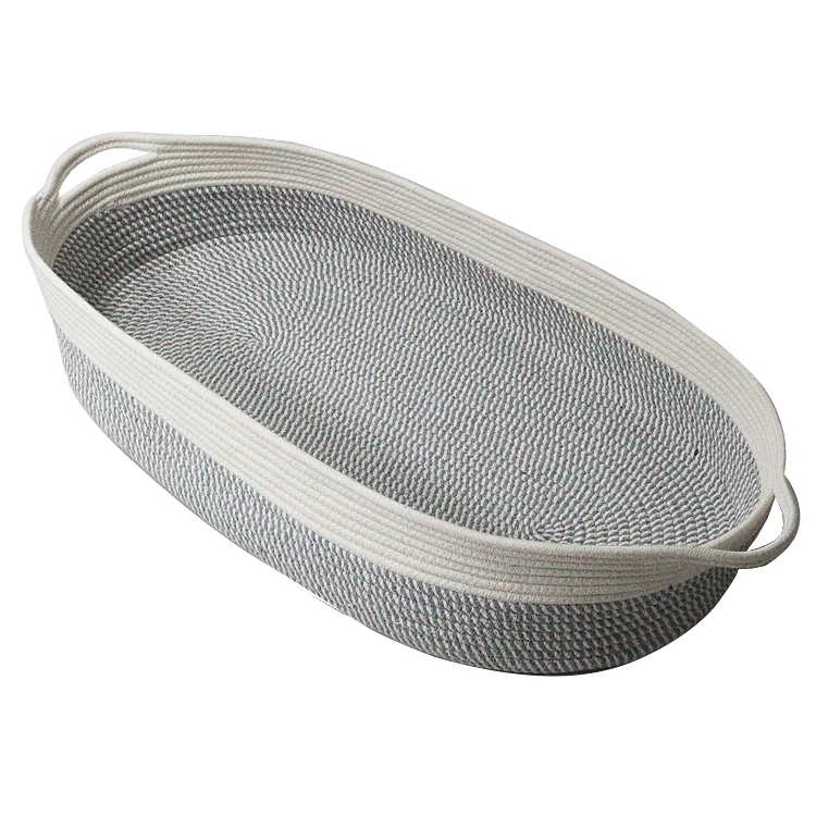 Snoozzz foldable moses baby changing basket with pad cotton rope baby change basket Baby changing table pad with Thick Foam Pad