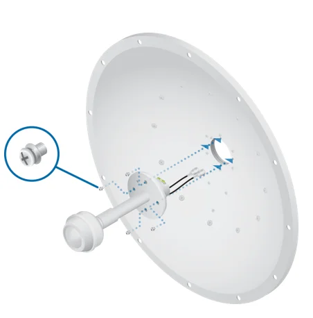 UBNT AF-2G24-S45 мощная коммуникационная антенна для дистанционного управления