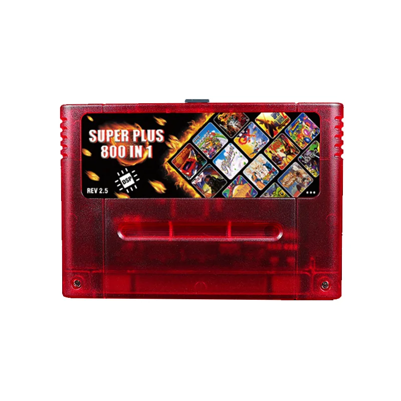 In Stock Super 800 in 1  LED Light Version Pro Pro Remix Game Card for SNES 16 Bit Video Game Console Super Cartridge
