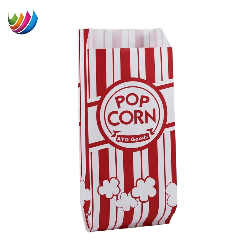 In Stock Recyclable snaks food chips pop corn microwave paper popcorn bags