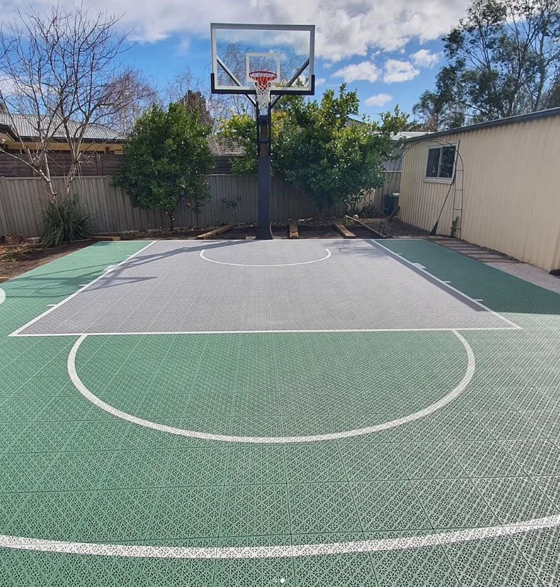 Wanhe Outdoor basketball badminton volleyball acrylic resin synthetic plastic used sport court flooring