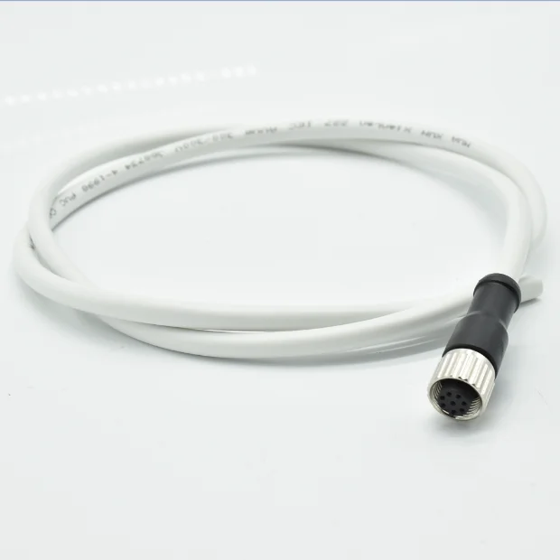 M12 Винт водонепроницаемый 8 pin женский Электрический кабель провода разъем