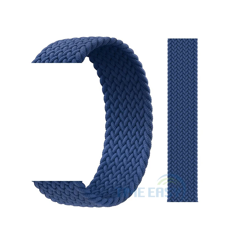 
 Ремешок Плетеный Соло для наручных часов Ap ple, эластичный тканевый нейлоновый браслет для iWatch series 3 4 5 se 6, 44 мм 40 мм 38 мм 42 мм  