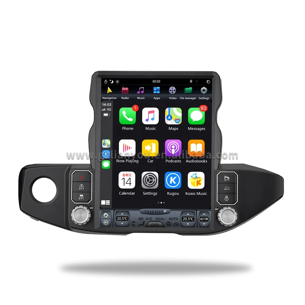 13 дюймов PX6 8 core 4 гб + 64g автомобильный экран навигации для JEEP Wrangler 4x4 android 9 0 мультимедийное радио 2018-2021 поддержка