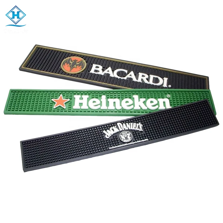 Amazon top seller 2022 bar accessories custom rubber pvc beer mat Macallan bar mat
