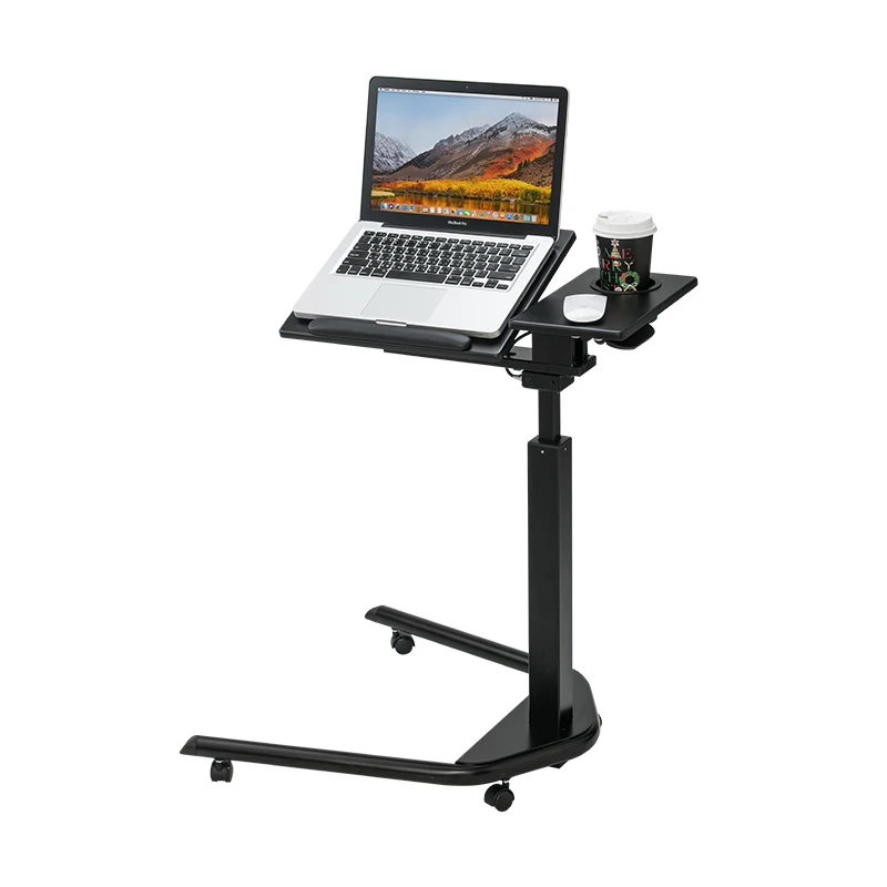 Medical over bed table, hospital adjustable over bed table for patient