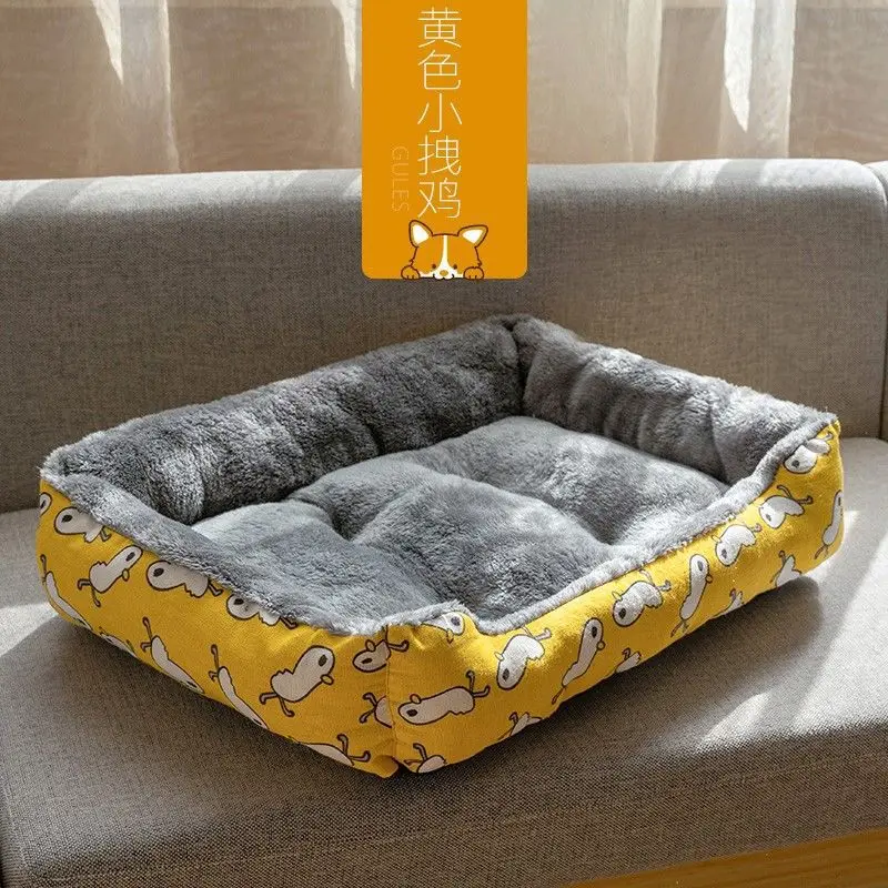 Large Pet Cat Dog Bed Warm Cozy Dog House Soft Fleece Nest Dog Baskets House Mat Autumn Winter Waterproof Kennel