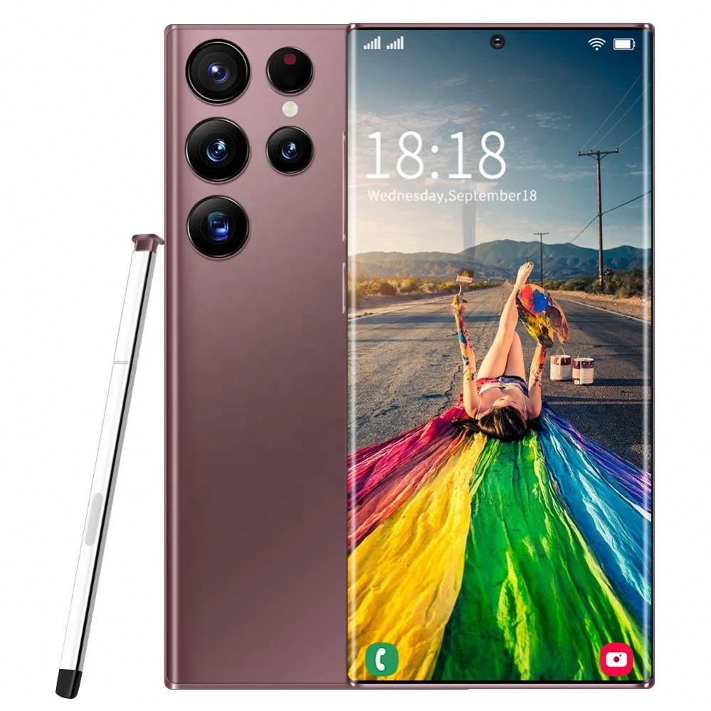 Quality S22 Ultra 5g Phone 7.3 Inch 16gb + 1tb Android Smartphone Android 12.0 Mobile Phones