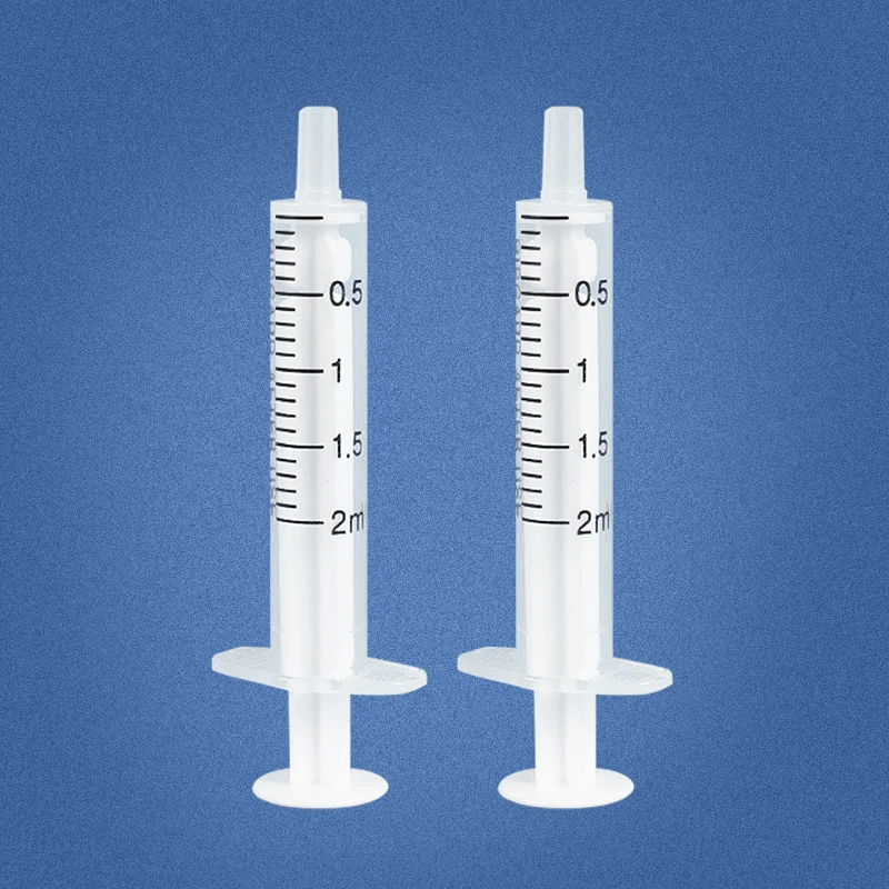 Professional manufacturer 1ml 2ml 5ml 10ml 20ml 60ml syringe two piece insulin syringe without rubber stopper