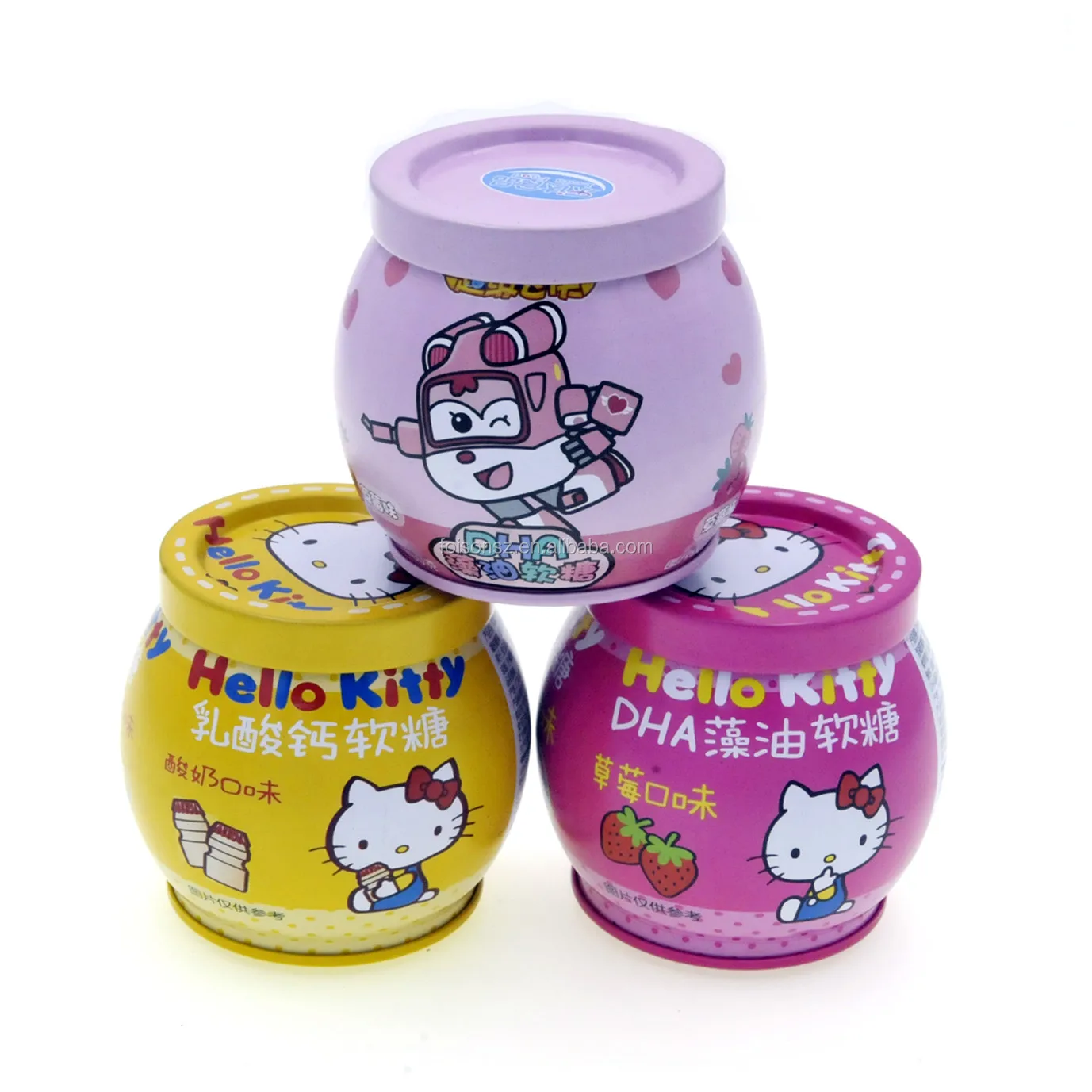 Unique Shape Custom Candy Sweets Metal Tin Can Packages for