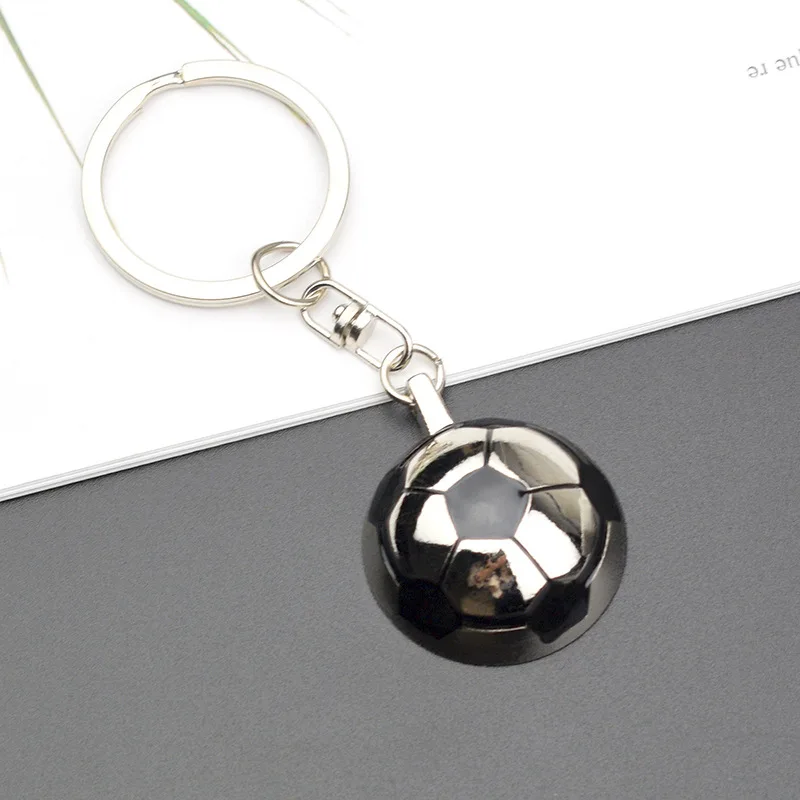 AA018199 Fashion Style Football Shaped Metal Keychains for Souvenir Gift car 3d keychain