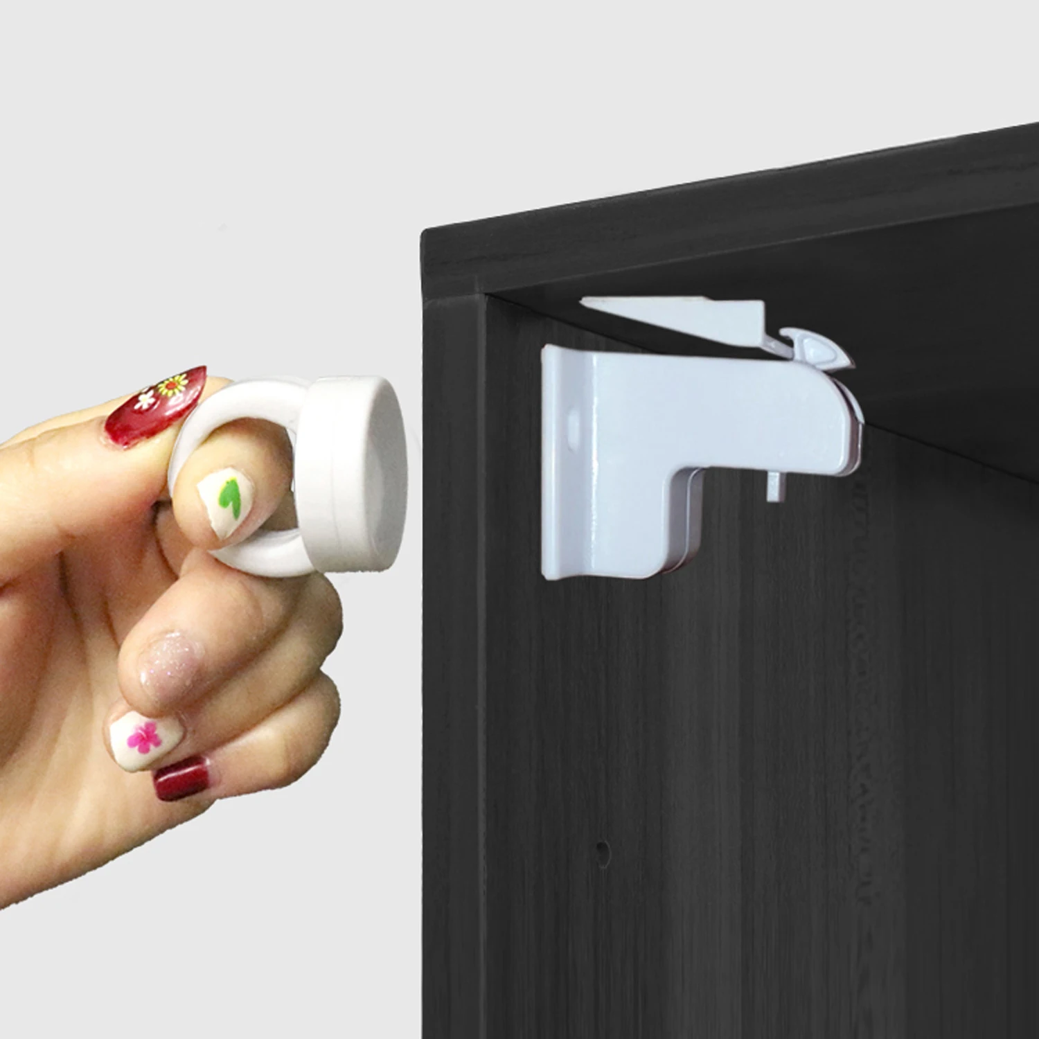 Easy Installation Magnetic Cabinet Locks for Baby Kid Safety Latches for Toddler Baby Proofing No Drilling or Tools Required