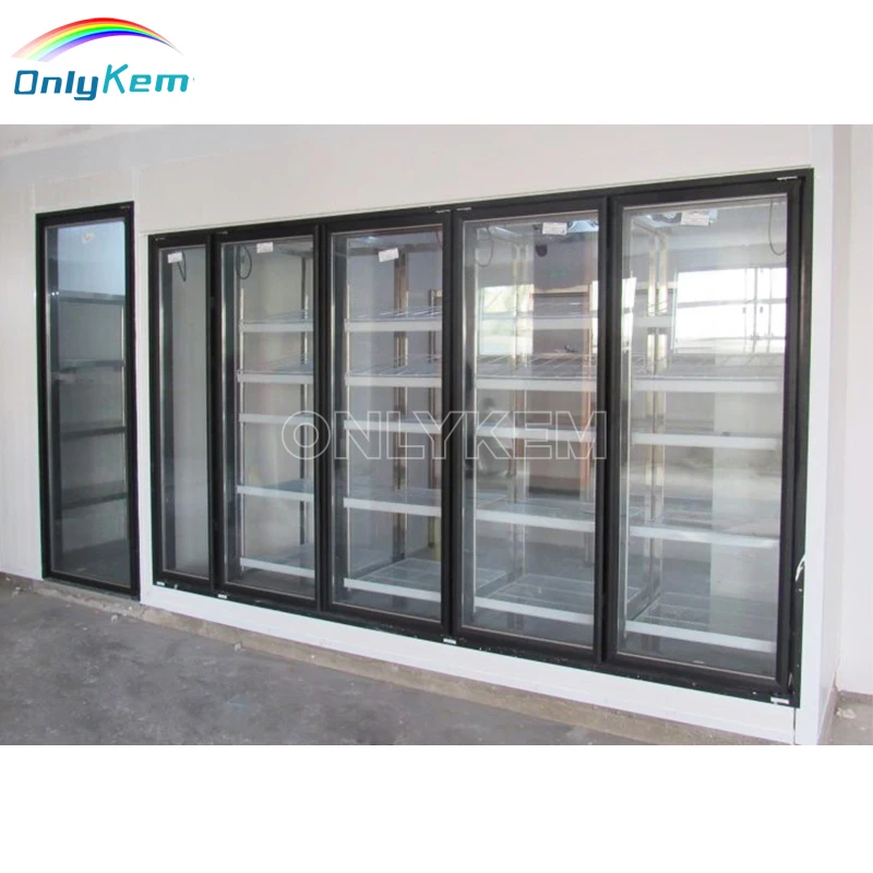 Floral Shops Refrigeration Walk-In Coolers with Glass Door Display Walk-ins