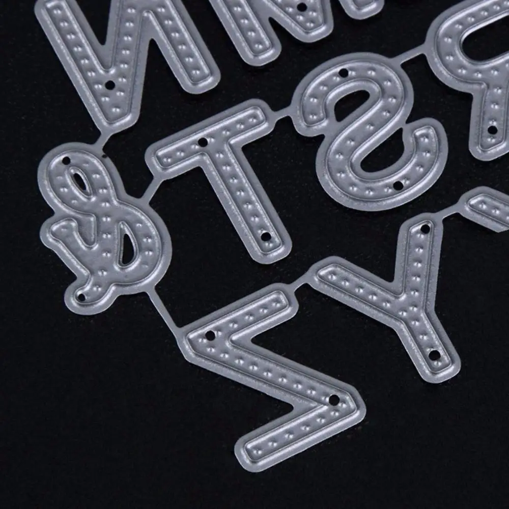26pcs New Letters Cutting Dies Stencil Scrapbooking Embossing Album Card Craft