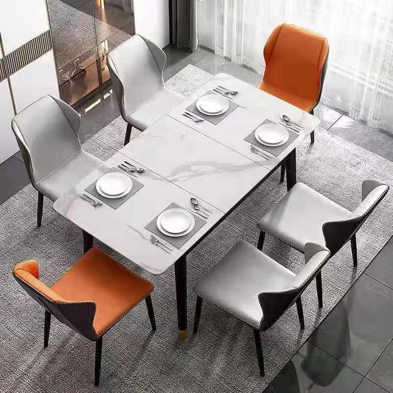 Factory wholesale modern simple slate table small family convertible folding table chair