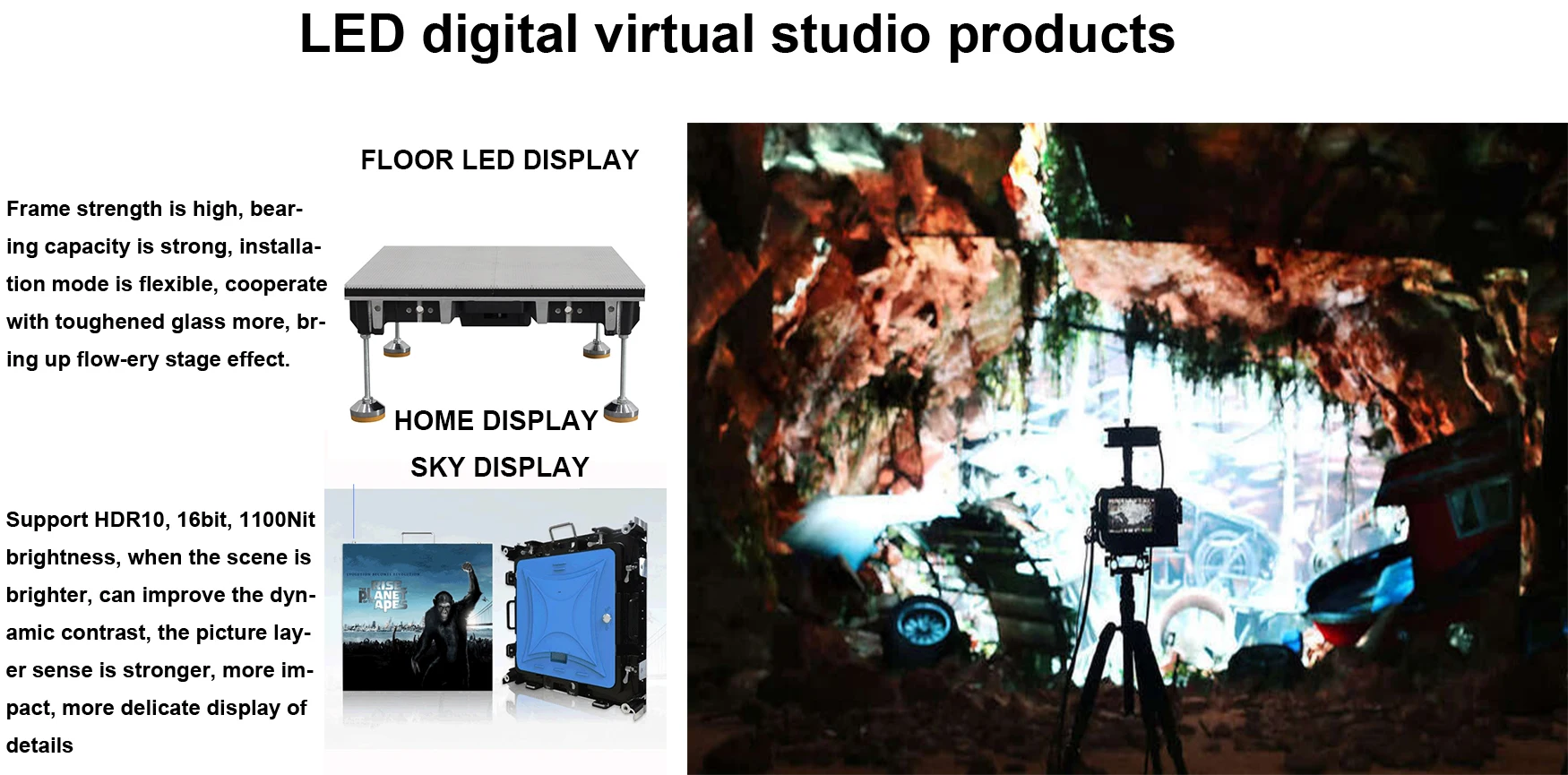 7680hz VFX XR Studio Led Screen Unreal Engine 3D VR Immersive Stage Full Color led Display Indoor P2.604Virtual Production Led