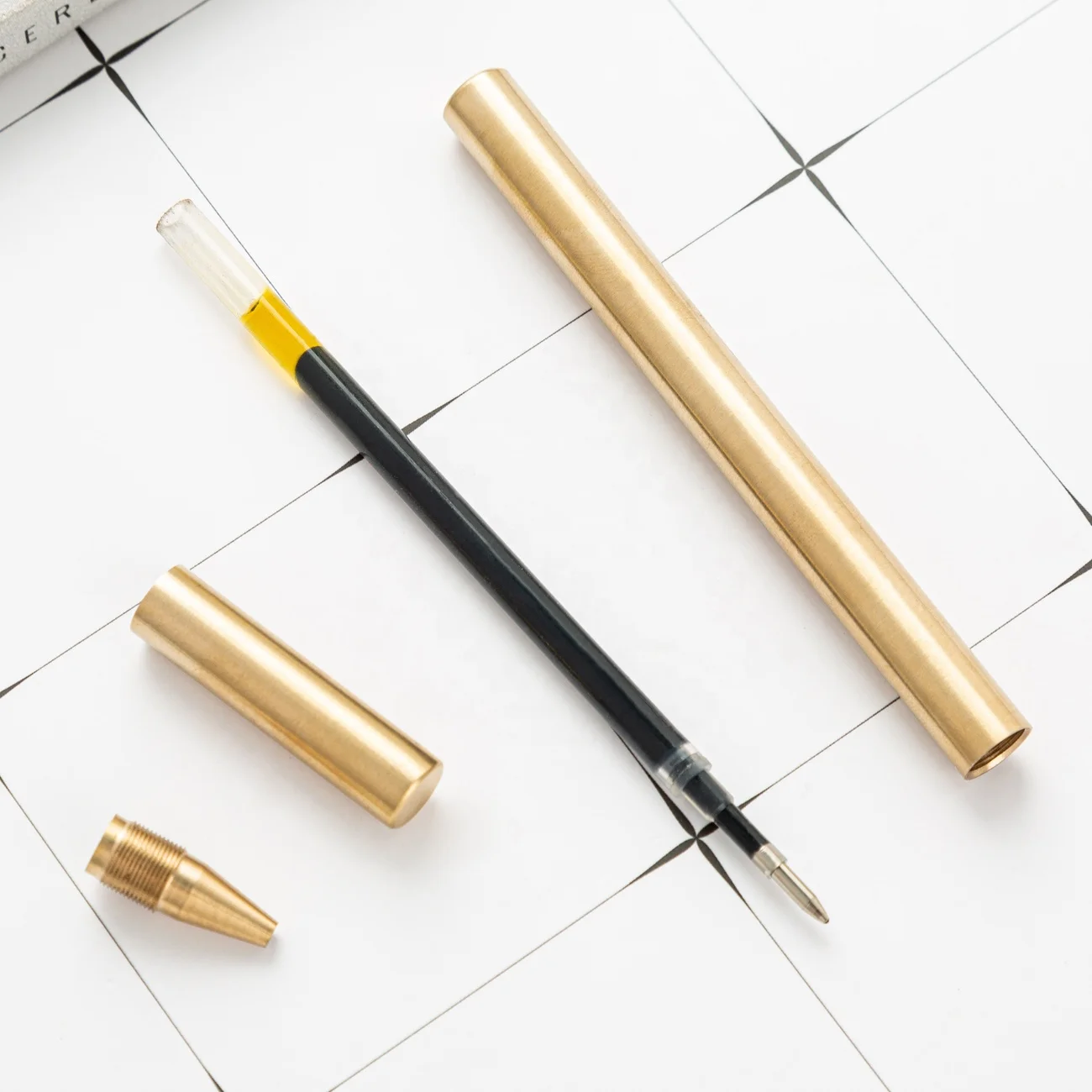 Most Popular High Quality Copper Metal Pen Gold Metal Brass Roller Pen