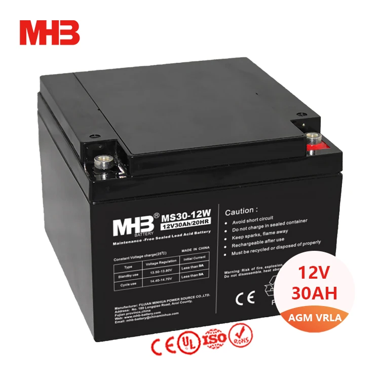 MS30-12W Mhb 30ah 12 В свинцово-кислотная батарея цена для коммуникационного оборудования