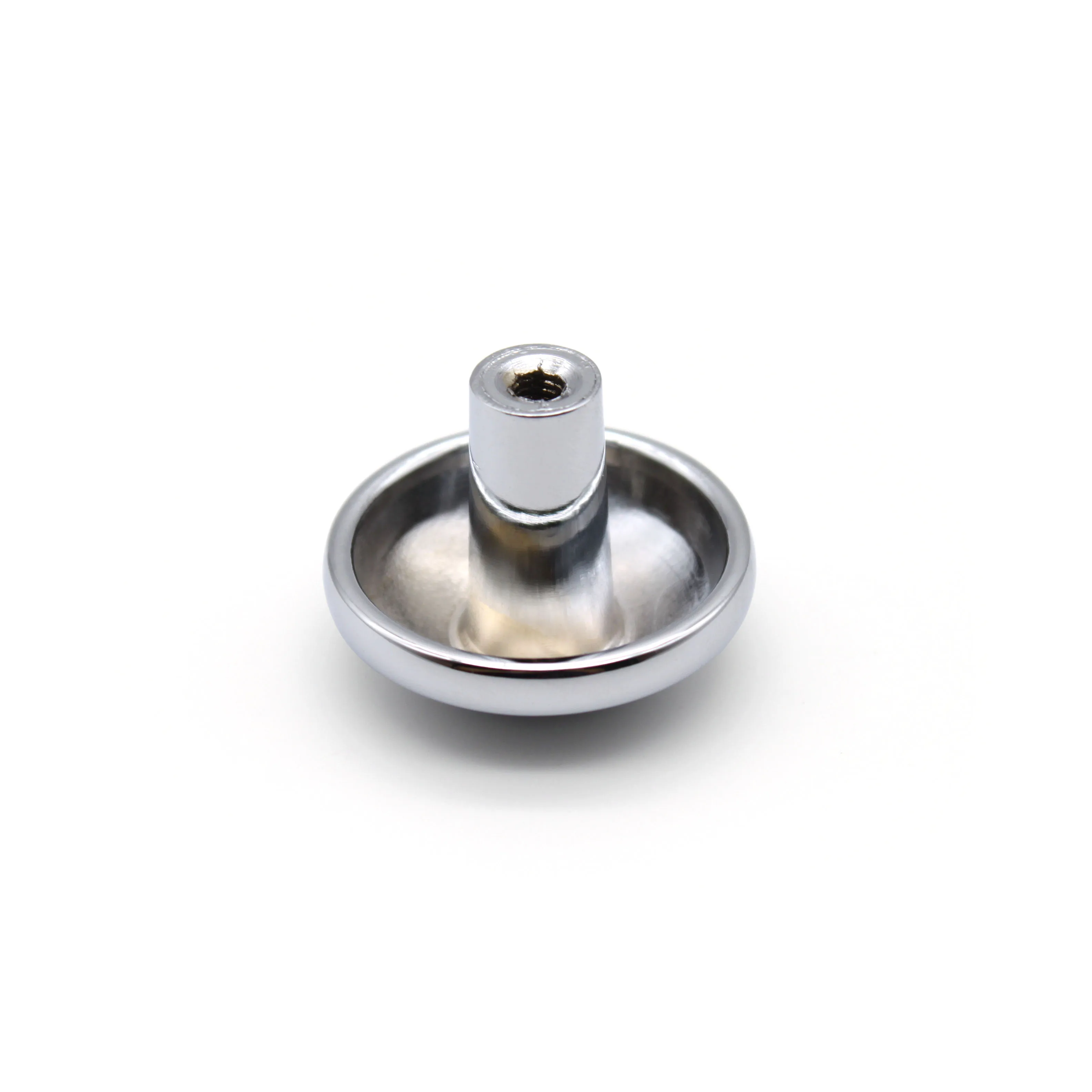 Small Zinc Alloy Zamak Plating Furniture Dresser Mushroom Knob Modern Kitchen Cabinet Wardrobe Round Circle Knobs